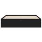 Preview: Bettgestell mit Schubladen Schwarz 140x190 cm Holzwerkstoff