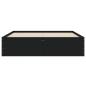 Preview: Bettgestell mit Schubladen Schwarz 120x190 cm Holzwerkstoff