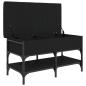 Preview: Schuhbank Schwarz 82x42x45 cm Holzwerkstoff