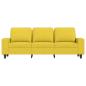 Preview: 3-Sitzer-Sofa Hellgelb 180 cm Stoff