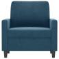 Preview: Sessel Blau 60 cm Samt
