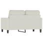Preview: 2-Sitzer-Sofa Creme 120 cm Samt