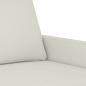 Preview: 2-Sitzer-Sofa Creme 120 cm Samt