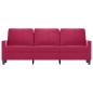 Preview: 3-Sitzer-Sofa Weinrot 180 cm Samt