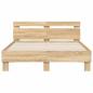 Preview: Bettgestell mit Kopfteil Sonoma-Eiche 120x190 cm Holzwerkstoff