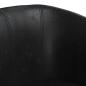 Preview: Clubsessel Schwarz Kunstleder