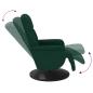 Preview: Relaxsessel mit Fu?teil Dunkelgr?n Samt