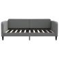 Preview: Tagesbett Dunkelgrau 100x190 cm Stoff