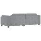 Preview: Tagesbett Hellgrau 100x190 cm Stoff