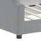 Preview: Tagesbett Hellgrau 100x190 cm Stoff