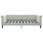 Preview: Tagesbett Hellgrau 100x190 cm Samt