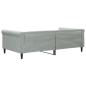 Preview: Tagesbett Hellgrau 100x190 cm Samt