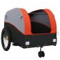 Preview: Fahrradanhänger Schwarz und Orange 45 kg Eisen