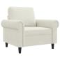 Preview: Sessel Creme 60 cm Samt