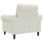 Preview: Sessel Creme 60 cm Samt