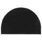 Preview: ARDEBO.de - Fußmatte Schwarz Halbrund 40x60 cm Kokosfaser Getuftet