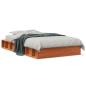 Preview: Massivholzbett ohne Matratze Wachsbraun 75x190 cm Kiefernholz