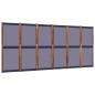 Preview: 6-tlg. Paravent Dunkelblau 420x180 cm