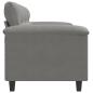 Preview: 3-Sitzer-Sofa Dunkelgrau 180 cm Mikrofasergewebe