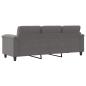 Preview: 3-Sitzer-Sofa Dunkelgrau 180 cm Mikrofasergewebe