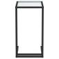 Preview: Computer-Beistelltisch Transparent 50x35x65 cm Hartglas