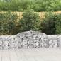 Preview: ARDEBO.de - Gabionen mit Hochbogen 5 Stk. 300x30x60/80 cm Verzinktes Eisen