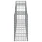 Preview: Gabionen mit Hochbogen 5 Stk. 300x30x60/80 cm Verzinktes Eisen
