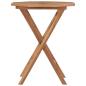 Preview: Klappbarer Gartentisch 60×60×75 cm Teak Massivholz