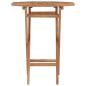Preview: Klappbarer Gartentisch 60×60×75 cm Teak Massivholz