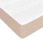 Preview: Taschenfederkernmatratze Mittel Cappuccino 120x190x20 cm Kunstleder