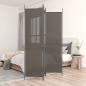 Preview: ARDEBO.de - 3-tlg. Paravent Anthrazit 150x220 cm Stoff
