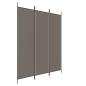 Preview: 3-tlg. Paravent Anthrazit 150x220 cm Stoff