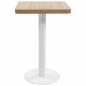Preview: Bistrotisch Hellbraun 50x50 cm MDF