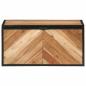Preview: Truhe 60x30x30 cm Massivholz Akazie und Eisen
