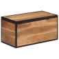Preview: Truhe 60x30x30 cm Massivholz Akazie und Eisen