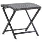 Preview: ARDEBO.de - Klapphocker Poly Rattan Grau