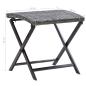 Preview: Klapphocker Poly Rattan Grau