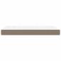 Preview: Taschenfederkernmatratze Mittel Taupe 120x190x20 cm Stoff