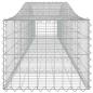 Preview: Gabionen mit Hochbogen 3 Stk. 400x50x40/60cm Verzinktes Eisen