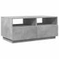 Preview: Couchtisch mit LED-Leuchten Betongrau 90x49x40 cm