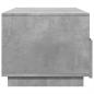 Preview: Couchtisch mit LED-Leuchten Betongrau 90x49x40 cm