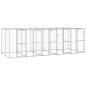 Preview: ARDEBO.de - Outdoor-Hundezwinger Verzinkter Stahl 12,1 m²