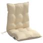 Preview: Niedriglehner-Auflagen 6 Stk. Beige Oxford-Gewebe