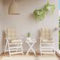 Preview: ARDEBO.de - Niedriglehner-Auflagen 2 Stk. Beige Oxford-Gewebe