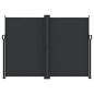 Preview: Seitenmarkise Ausziehbar Schwarz 180x1200 cm