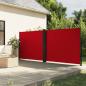 Preview: ARDEBO.de - Seitenmarkise Ausziehbar Rot 160x1200 cm