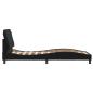 Preview: Bettgestell ohne Matratze Schwarz 90x200 cm Samt
