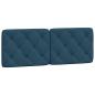 Preview: Bettgestell ohne Matratze Blau 120x200 cm Samt