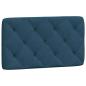 Preview: Bettgestell ohne Matratze Blau 90x200 cm Samt