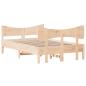 Preview: Massivholzbett ohne Matratze 120x190 cm Kiefernholz